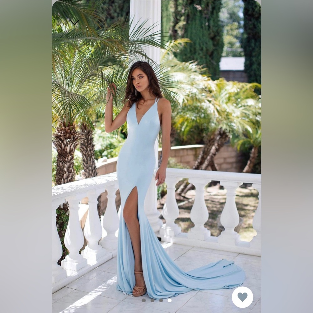 Baby blue prom dress size xs